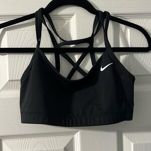 Black Nike sports bra